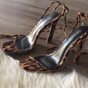 Cheetah print heels